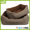 Linho suave pelúcia slap-up pet cama (hn-pH564)